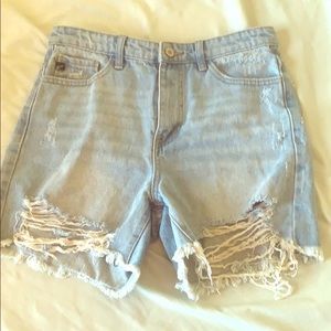 Kancan distressed shorts